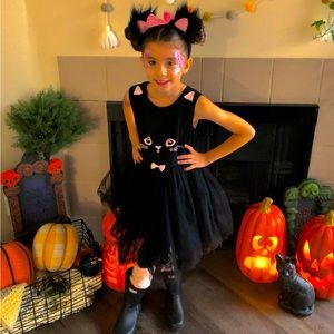 🐈‍⬛ NWT DOE A DEAR DARLING VERY HIGH END KITTY CAT DRESS/COSTUME!